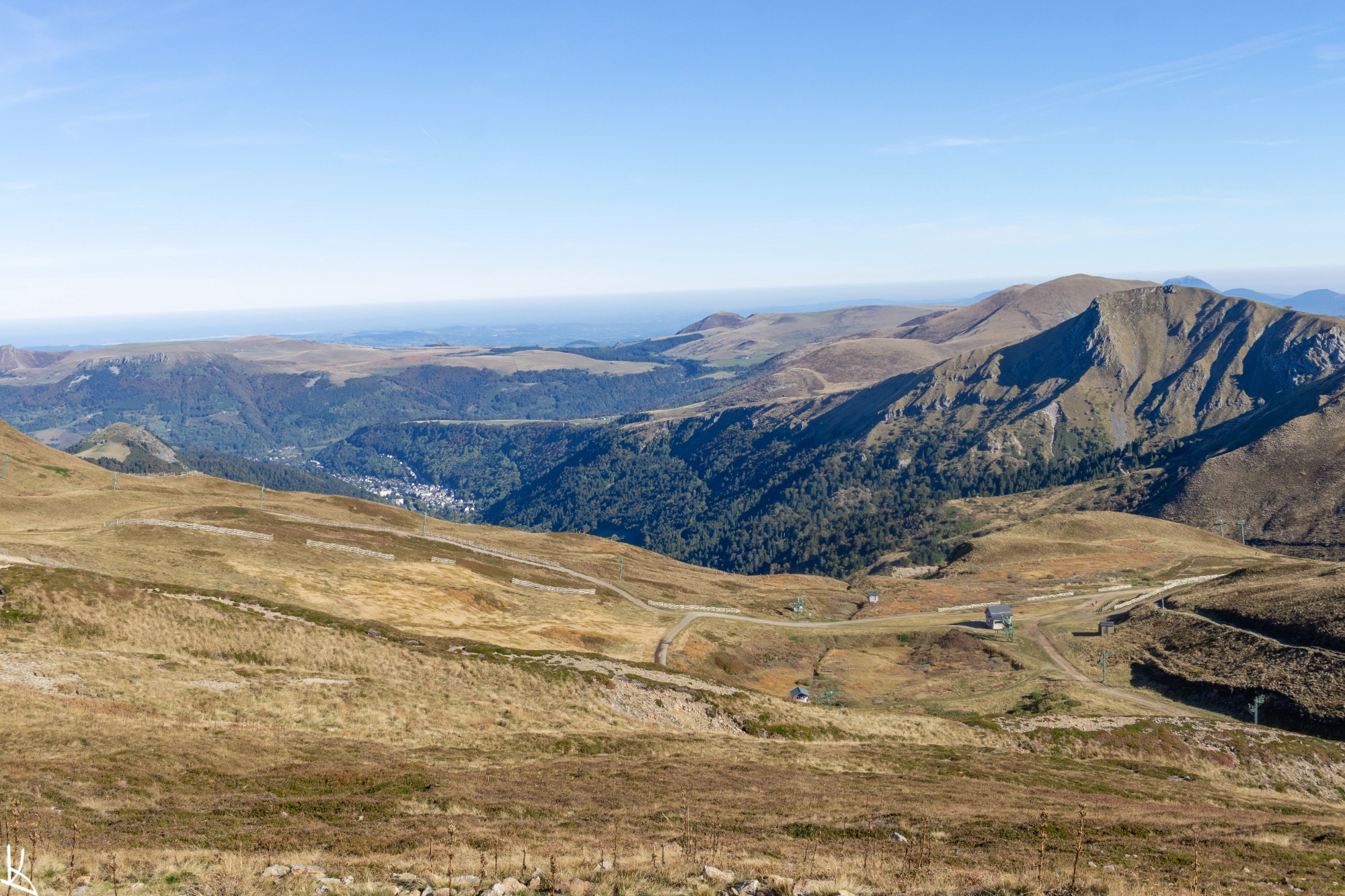Col de la Cabane - Vue vers le Mont-Dore